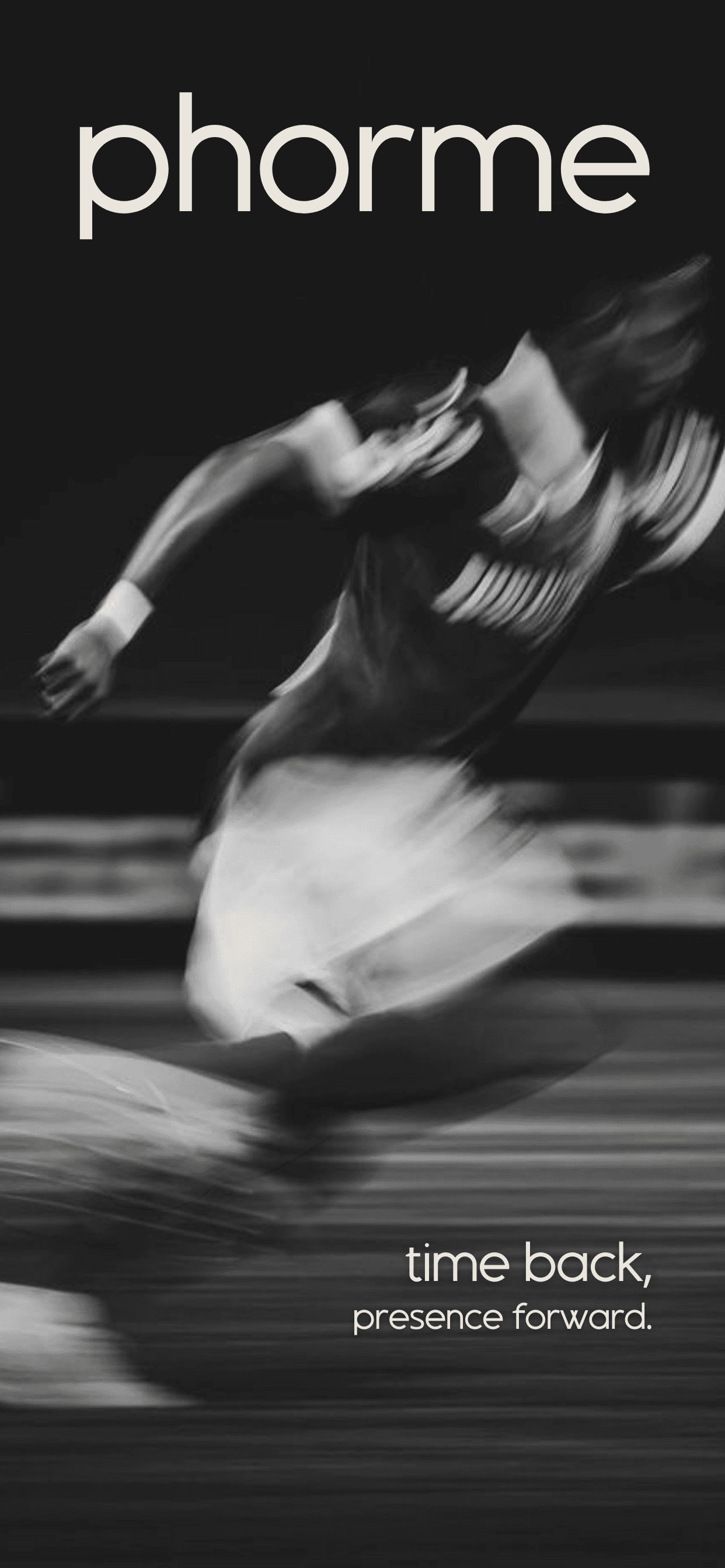 Phorme app workout completion screen with motivational feedback and session analytics